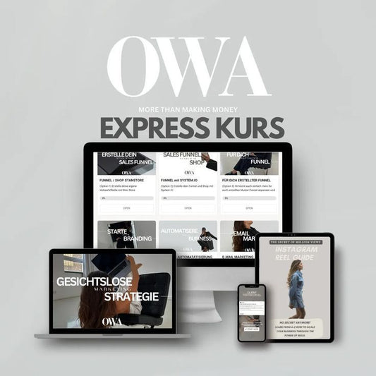 OWA | Online Wealth Academy Kurs ( Türkçe / Deutsch / English)