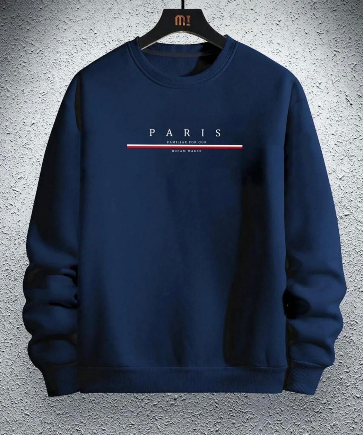 Erkek  Paris Dream Maker Baskılı Oversize Sweatshirt